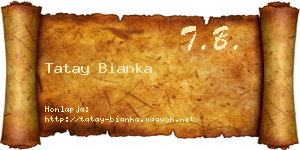 Tatay Bianka névjegykártya